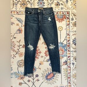 Joe's Jeans Dark Blue Distressed Skinny Jeans